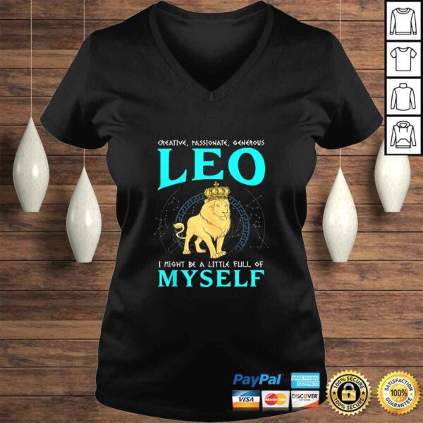 Creative Passionate Generous Leo Astrology Zodiac T-shirt