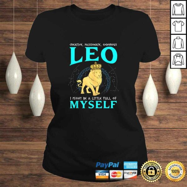 Creative Passionate Generous Leo Astrology Zodiac T-shirt