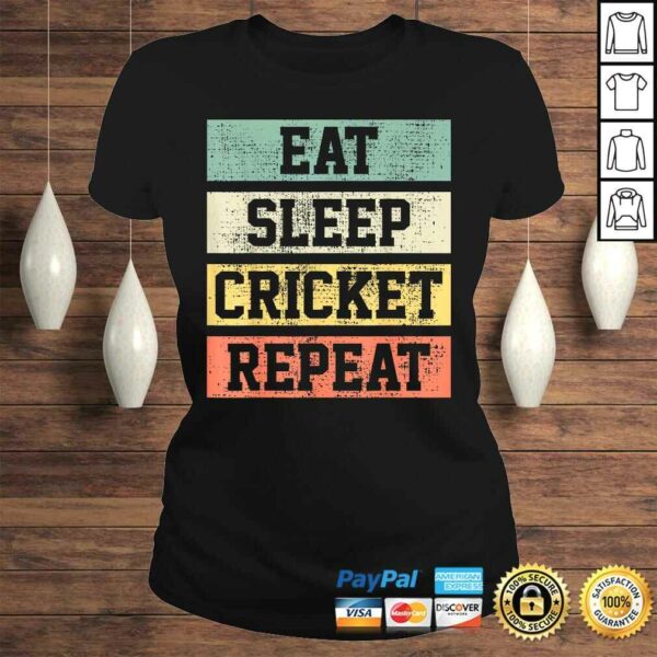 Cricket Retro Vintage Player Coach V-Neck T-Shirt