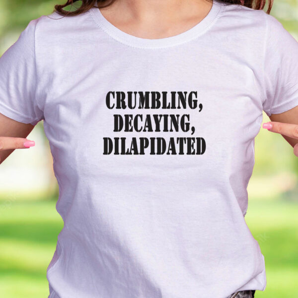 Crumbling Decaying Dilapidated Recession Quote T Shirt