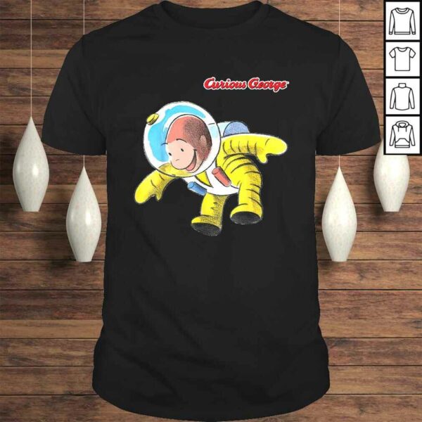 Curious George Happy Astronaut PortraiTee Shirt