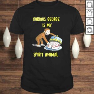 Curious George My Spirit Animal Eating Cake Graphic Shirt Curious George My Spirit Animal Eating Cake Graphic Shirt