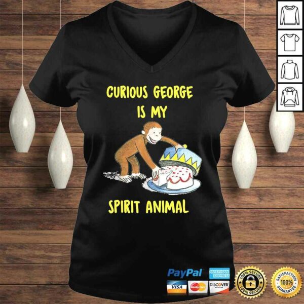 Curious George My Spirit Animal Eating Cake Graphic Shirt