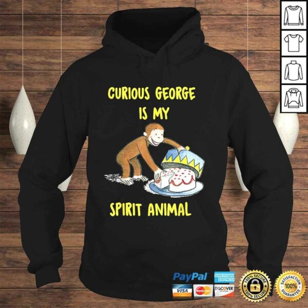 Curious George My Spirit Animal Eating Cake Graphic Shirt