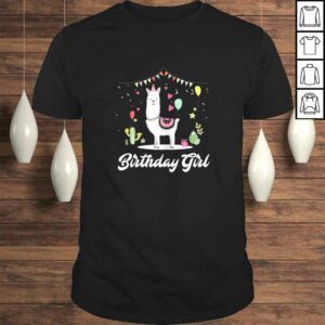 Cute Alpaca Llama Cactus Girls Birthday Party Animal T-shirt Cute Alpaca Llama Cactus Girls Birthday Party Animal T-shirt