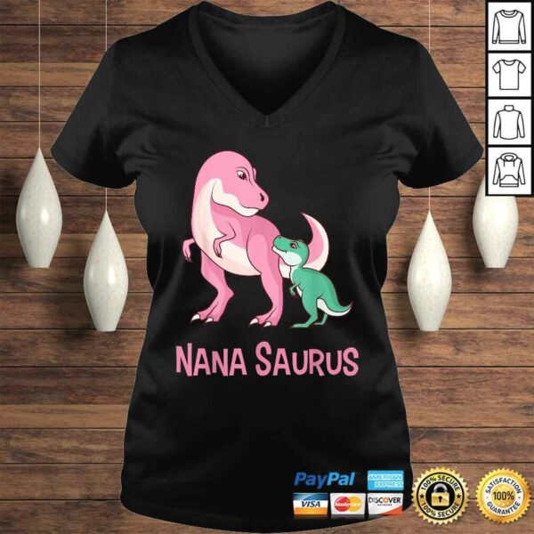 Cute Nana Saurus Nanasaurus Dinosaur Gift for Grandmother Shirt