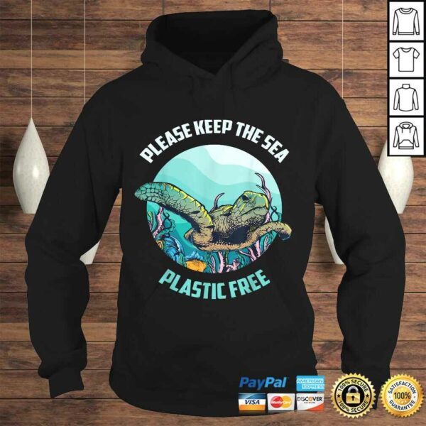 Cute Please Keep The Sea Plastic Free Shirt Environment Gift