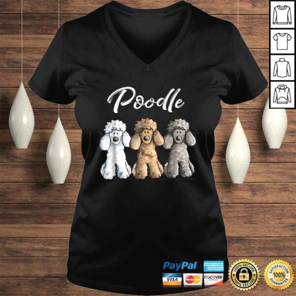 Cute Poodle Shirt I Caniche Puppy Dogs Gift Tee Women Girl