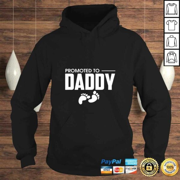 Cute Promoted To Daddy Pregnancy Announcement Fatherhood Tee T-Shirt