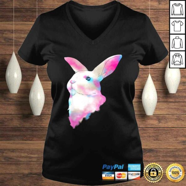 Cute Space Rainbow Gaussian Blur Rabbit Galactic Bunny TShirt