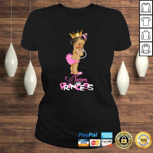 Cute Team Princess Ethnic Team Girl Baby Gender Reveal V-Neck T-Shirt