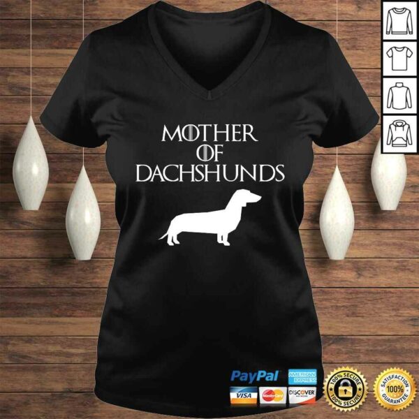 Cute & Unique White Mother of Dachshunds Shirt E010624