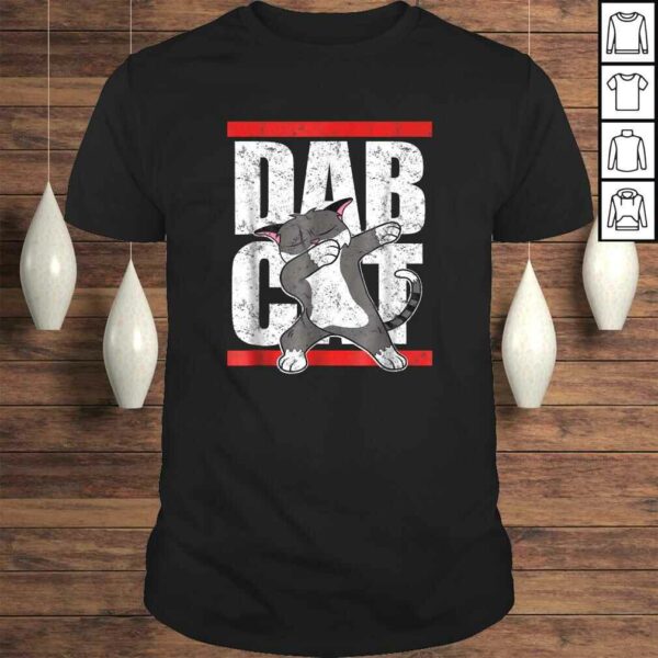 Dab CaShirt Dabbing Kitty Feline Pet Distressed Tee