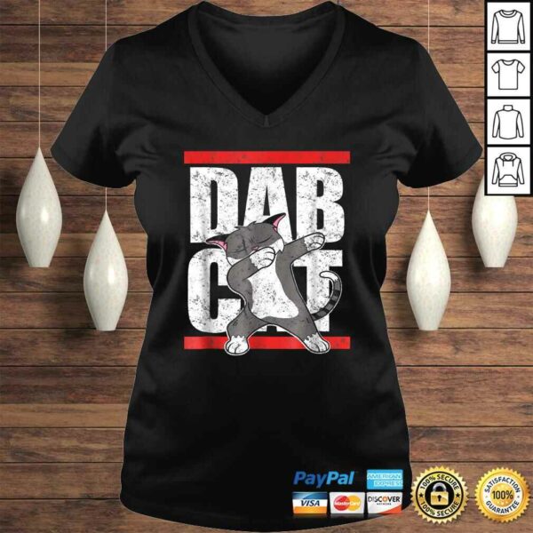 Dab CaShirt Dabbing Kitty Feline Pet Distressed Tee