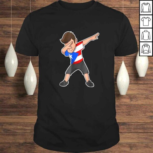 Dabbing Boy Puerto Rico Shirt Puerto Rican Flag Shirt