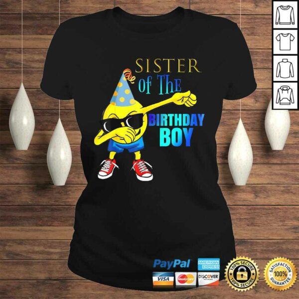 Dabbing Emoji SISTER of Birthday Boy Shirt Party Outfit Gift