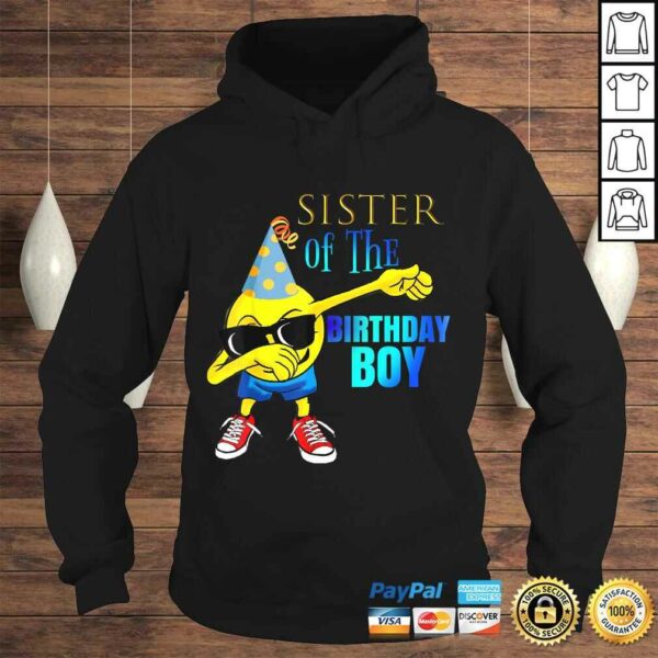 Dabbing Emoji SISTER of Birthday Boy Shirt Party Outfit Gift