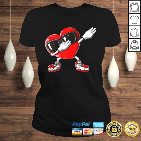 Dabbing Heart Valentines Day Boys Kids Love Dab Dance Shirt