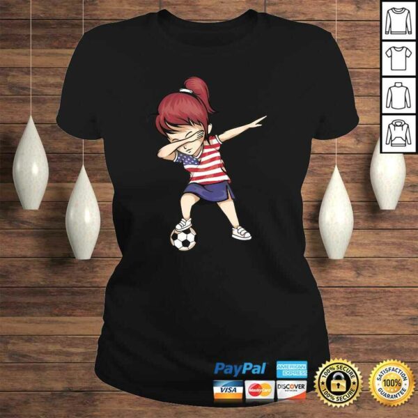 Dabbing Soccer Girl United States Jersey Shirt USA Football