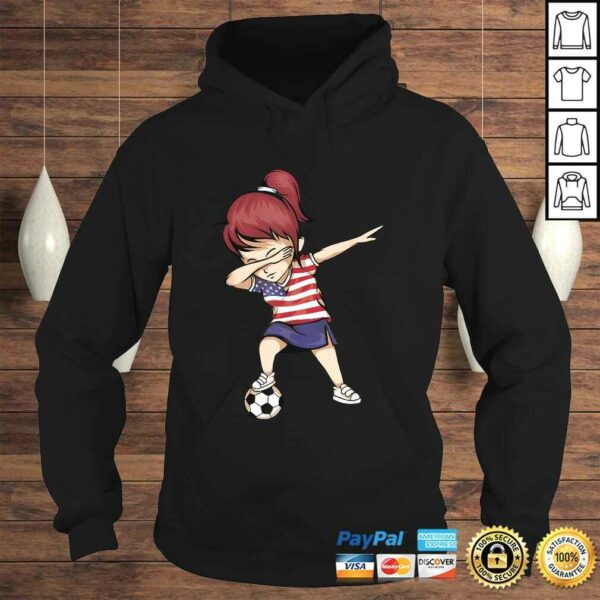 Dabbing Soccer Girl United States Jersey Shirt USA Football