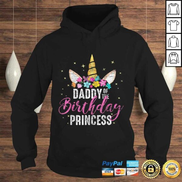 Daddy Of The Birthday Princess Father Gift Unicorn Birthday Shirt