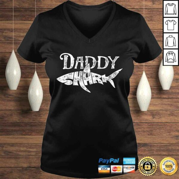 Daddy Shark Shirt Fathers Day Gifts Family Matching Dad