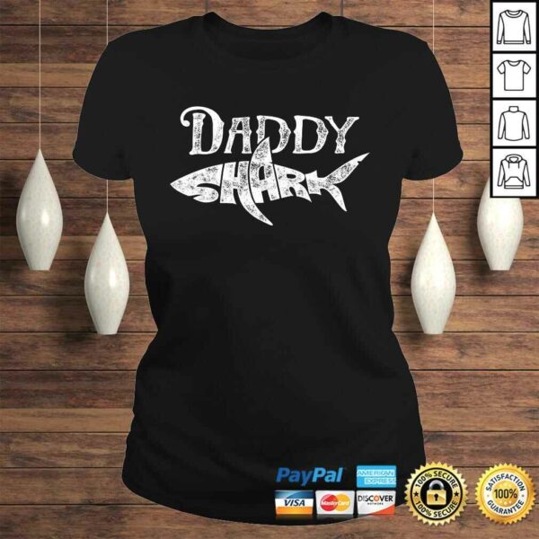 Daddy Shark Shirt Fathers Day Gifts Family Matching Dad