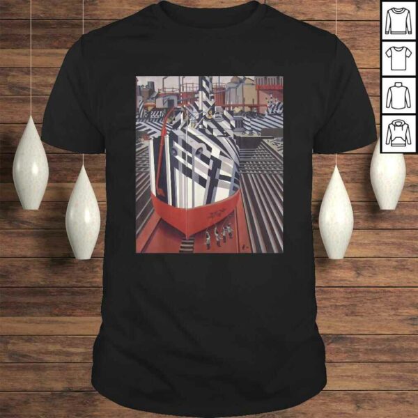 Dazzle-ships in Drydock Liverpool Edward Wadsworth Art Deco TShirt Gift