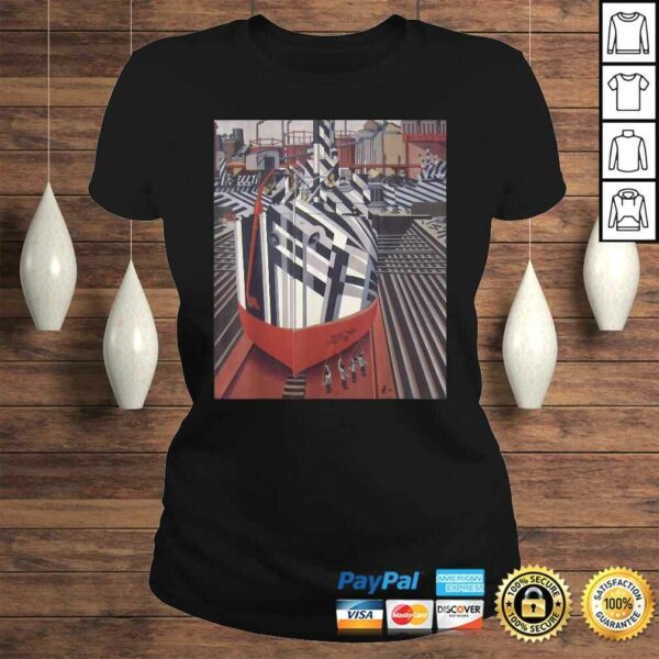 Dazzle-ships in Drydock Liverpool Edward Wadsworth Art Deco TShirt Gift