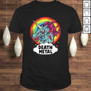 Death Metal Unicorn Rainbow Rocker Emo Zombie. Gift Top Death Metal Unicorn Rainbow Rocker Emo Zombie. Gift Top