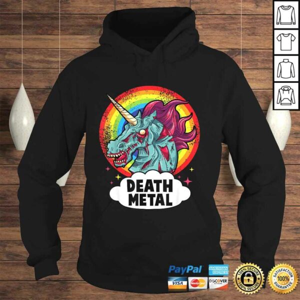 Death Metal Unicorn Rainbow Rocker Emo Zombie. Gift Top