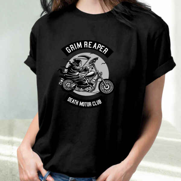 Death Motorcycle Club Funny Graphic T Shirt