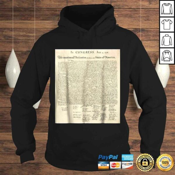 Declaration Of Independence Signatures Shirt