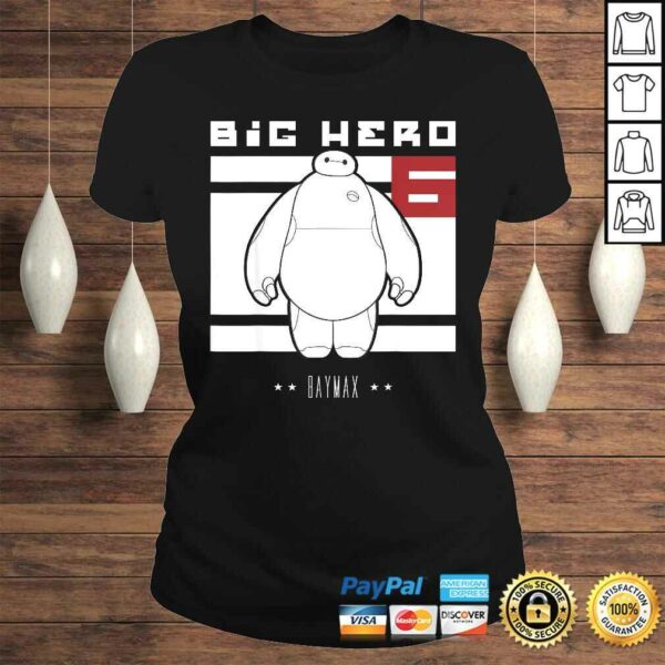 Disney Big Hero 6 Baymax All White Flag Poster Tee T-Shirt