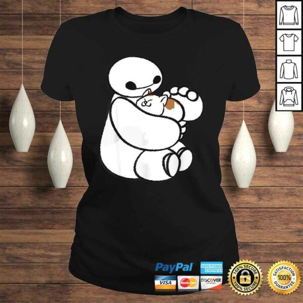 Disney Big Hero 6 Baymax Cat Cute PortraiV-Neck T-Shirt