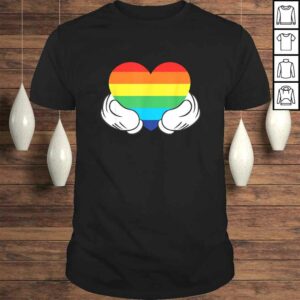Disney Mickey Mouse Rainbow Hands Tee Shirt Disney Mickey Mouse Rainbow Hands Tee Shirt