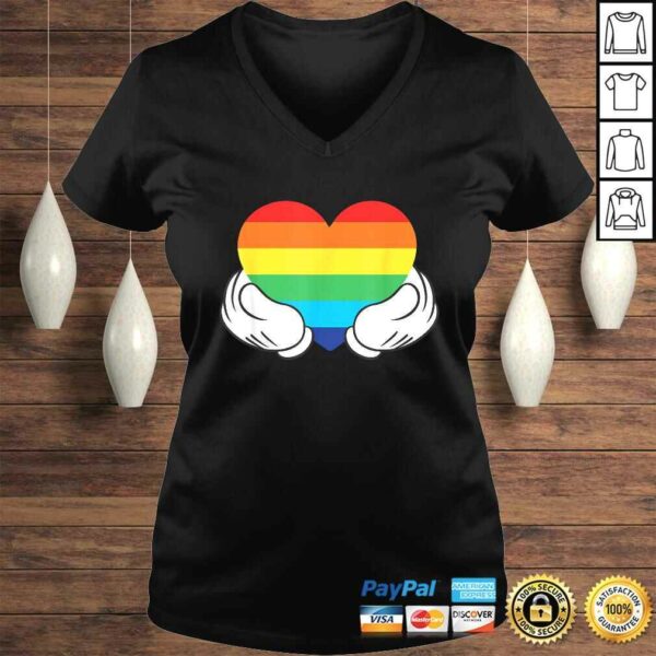 Disney Mickey Mouse Rainbow Hands Tee Shirt