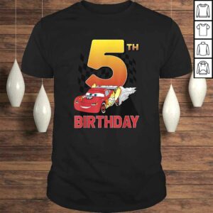 Disney Pixar Cars Lightning McQueen 5th Birthday Peel OuTShirt 1