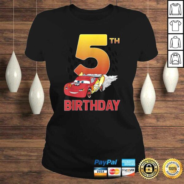 Disney Pixar Cars Lightning McQueen 5th Birthday Peel OuTShirt