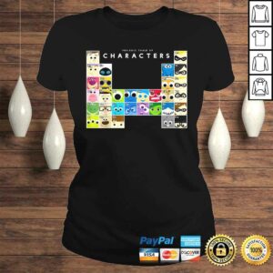 Disney Pixar Movie Characters Periodic Table Graphic Shirt 2 Disney Pixar Movie Characters Periodic Table Graphic Shirt 3