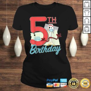 Disney Pixar Toy Story 4 Forky 5th Birthday T-shirt 2 Disney Pixar Toy Story 4 Forky 5th Birthday T shirt 3