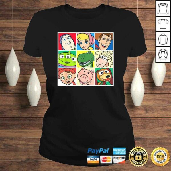 Disney Pixar Toy Story Cast Character Grid V-Neck T-Shirt