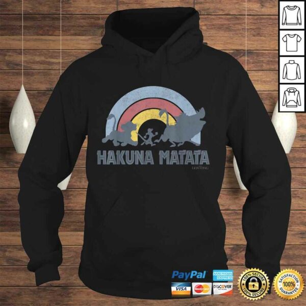 Disney The Lion King Hakuna Matata Distressed Rainbow Logo TShirt Gift