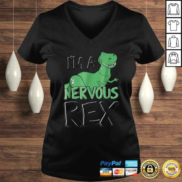 Disney Toy Story Nervous Rex Graphic V-Neck T-Shirt