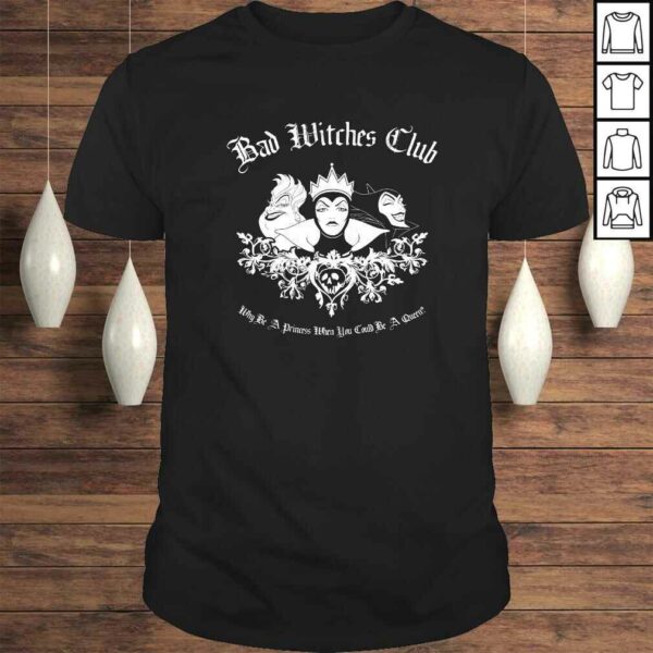 Disney Villains Bad Witches Club Group Shot TShirt Gift