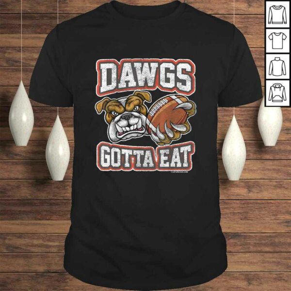 Distressed Dawgs Gotta Eat CLE V-Neck T-Shirt