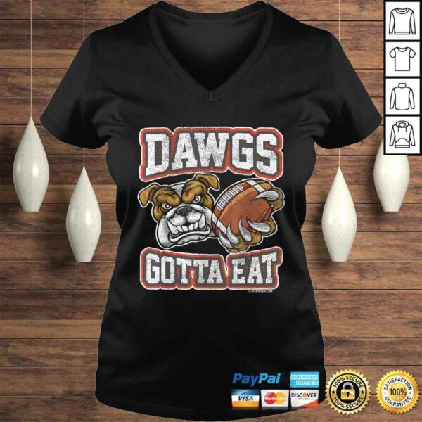 Distressed Dawgs Gotta Eat CLE V-Neck T-Shirt