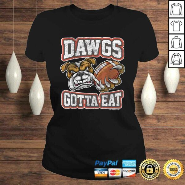 Distressed Dawgs Gotta Eat CLE V-Neck T-Shirt