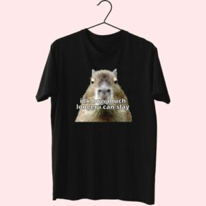 Dk How Much Longer I Can Slay Capybara Sarcastic Dank Funny T Shirt 3 Dk How Much Longer I Can Slay Capybara Sarcastic Dank Funny T Shirt 4