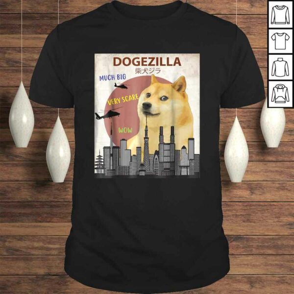 Dogezilla Shirt  Funny DOGE MEME Shiba Inu Dog TShirt